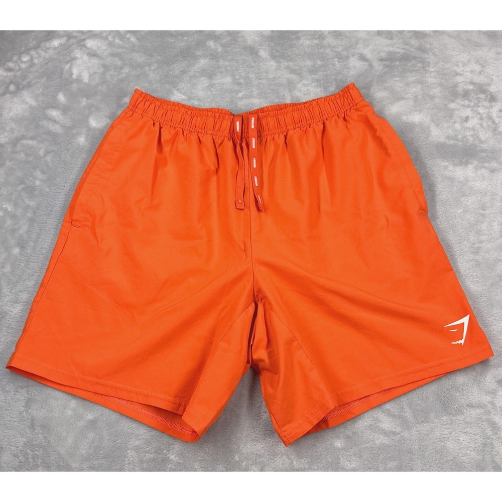 GYMSHARK Arrival 7" Athletic Shorts Mens M Ignite Orange A2A1L-0BC7 Gym Training